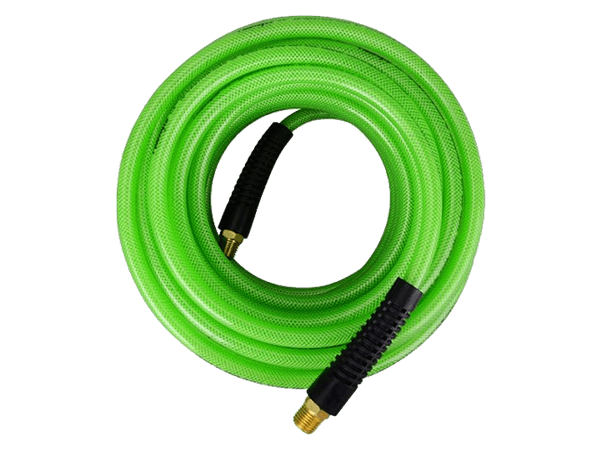 There is a coil pf PU air paint sprayer hose with green color.